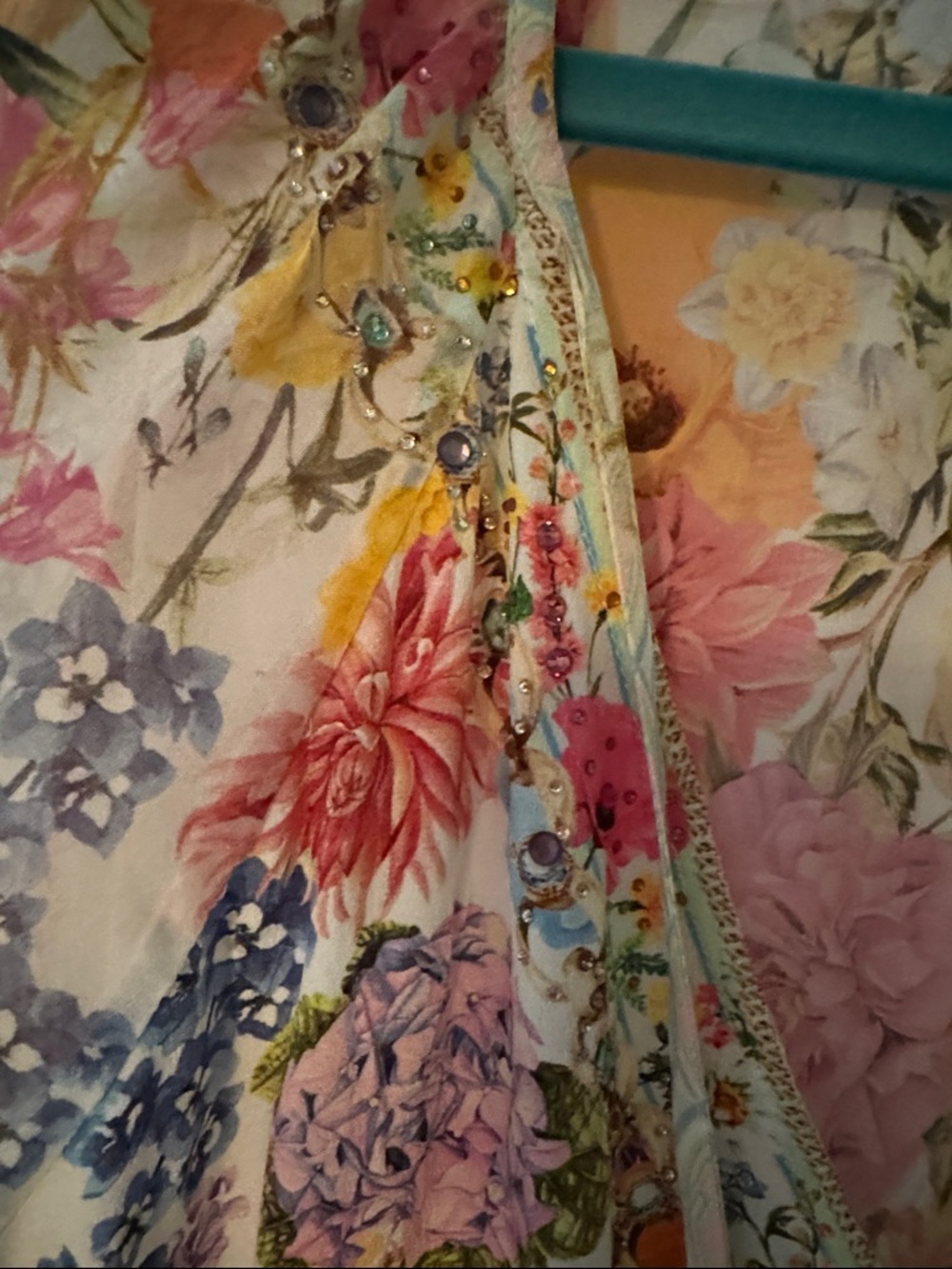 Camilla White Floral Mini Dress with Multicolor Bouquet Print - Picture 14 of 16